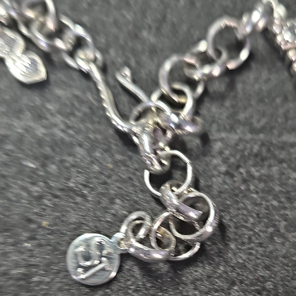 Elegant Two Piece Silver Statement Necklaces - image 5